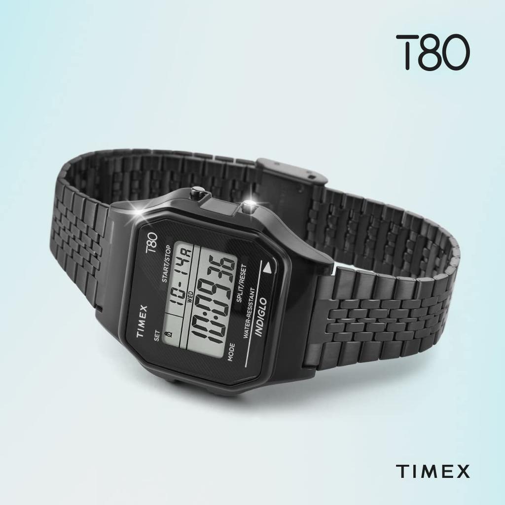 TIMEX Unisex Timex 80 Schwarze Uhr, TW2R79400, Digital