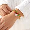 Simple Christmas Santa Claus Snowflake Gingerbread Man Bracelet for Women Crystal Charming Party Gift Daily Festival Jewelry