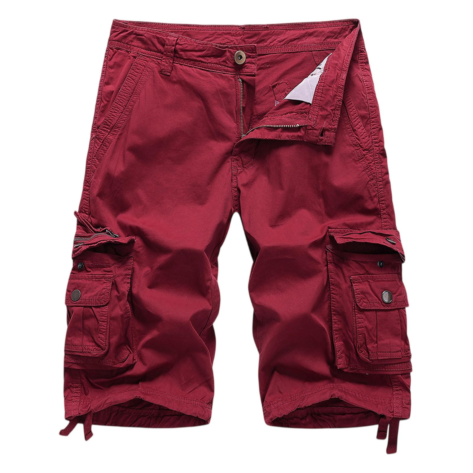 

Мужские летние большие повседневные свободные спортивные брюки пляжные шорты XL красный