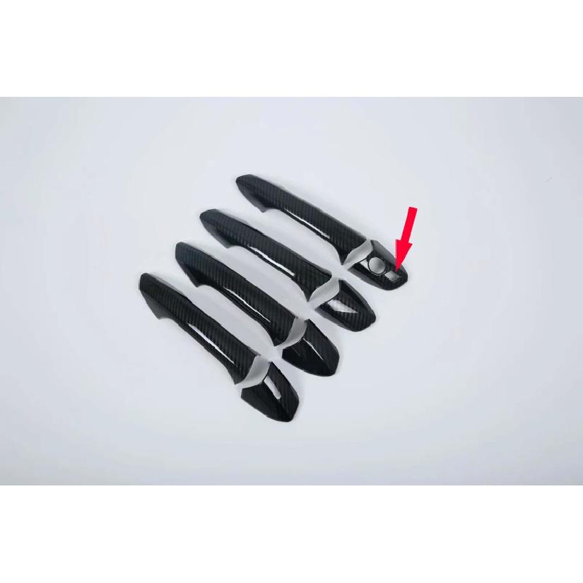 For Mercedes-Benz GLA-Class H247 GLA200 220 250   Car Accessories Carbon Fiber Style Door Handle Cover Trim Molding