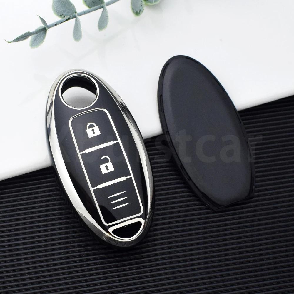 3 Tasten TPU Für Nissan Kicks Altima X-Trail Fuga Navara Leaf Note Sentra Murano Tiida Qashqai J11 J10 Micra Auto Schlüsselhülle Abdeckung