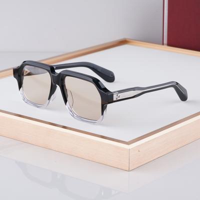 Big Square CHALLENGER Designer Sunglasses Acetate Handmade Fashion Brand Luxury Trendy Fashion UV400 Outdoot Anti-reflection Hot