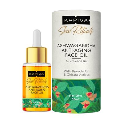 Verjüngendes Gesichtsöl mit Ashwagandha (30 ml), Ashwagandha Anti-Aging Gesichtsöl,