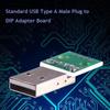 10Pc USB To DIP Board USB Type A Male Plug To DIP Converter Board 4 Pin 2.54mm Pitch Adapter for DIY USB Power Supply Breadboard