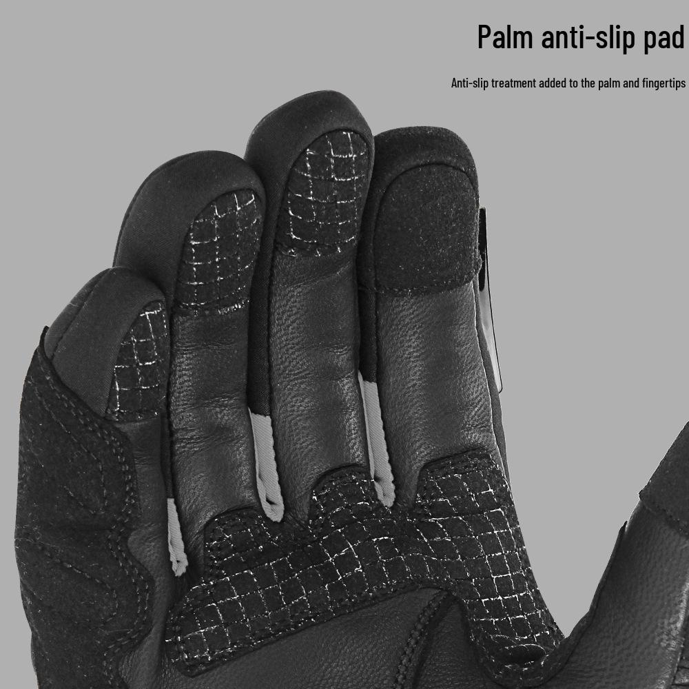 IRONRIDE Plus Velvet Anti-Fall Motorcycle Riding Gloves - Non-Slip, Warm, Off-Road Autumn/Winter Gear.