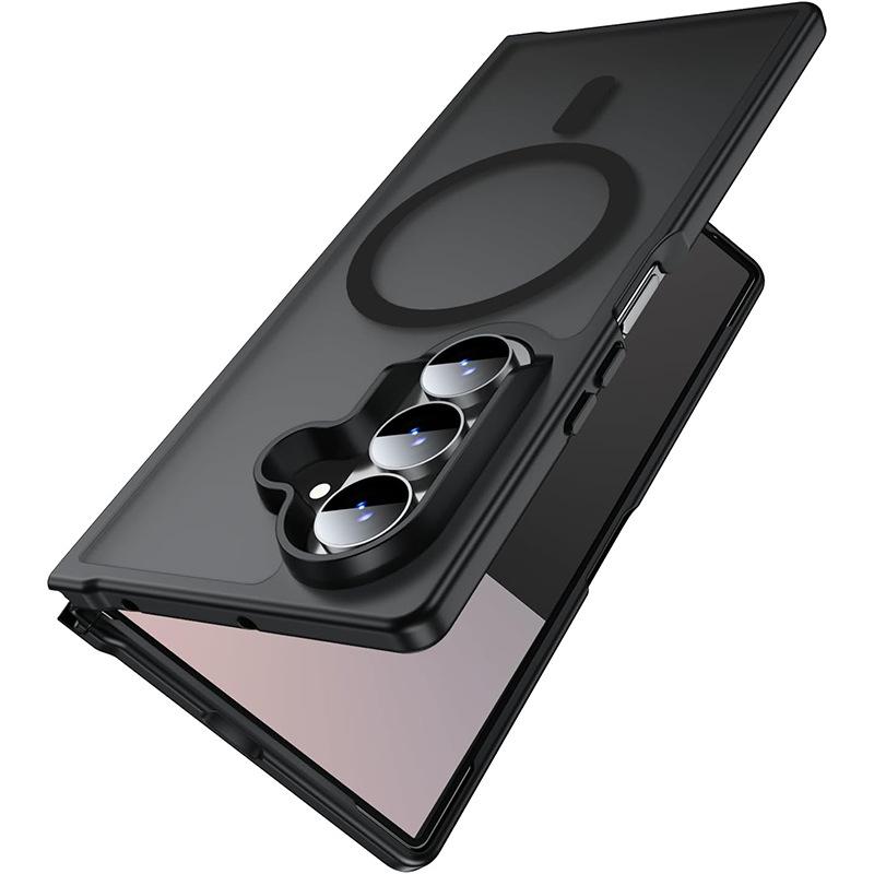Suitable for Samsung ZFold8Ultra magnetic phone case with matte texture, anti-drop protective cover zflip 30% off foldable soft 6