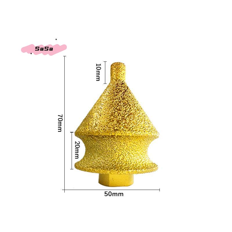 S-1Pc Wear-resistant New Design Grinding Wheel Round Shape Enlarged Hole Opener Granite Cutting M10 Adamas Chamfer Drill Bit