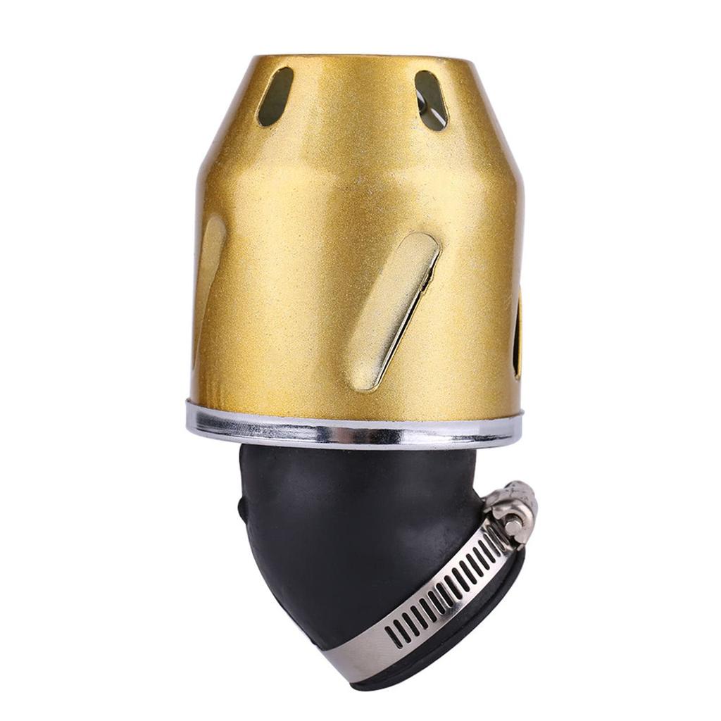 Scooter Air Filter Scooter Air 35mm Bullet Shape Motorcycle Scooter ATV Dirt Bike Air Filter Intake (Gold)