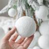 4/6/8cm White Christmas Balls Decoration Christmas Tree Hanging Accessories New Year Gift Box Navidad DIY Party Home Room Decor