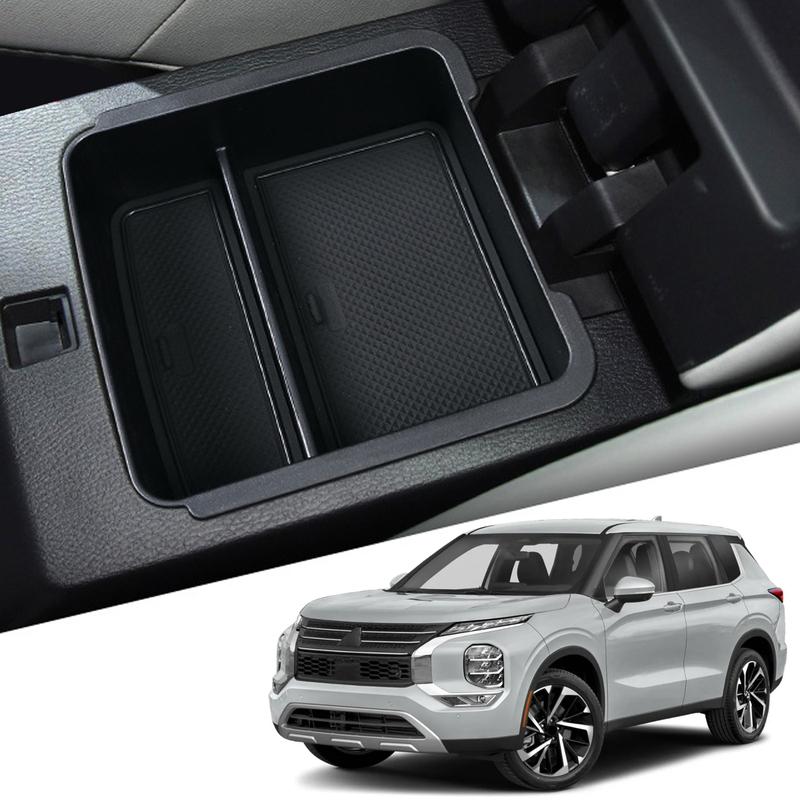 For Mitsubishi Outlander   Car Accessories ABS Central Armrest Storage Glove Box Holder Tray