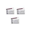 Set of 3 LiPo Batteries 3.7V 720mAh for RC Drones | Compatible with Syma X5, X5C, X5SC, X5SW, Skytech M68, Wltoys F949 45x25x10mm – 17g