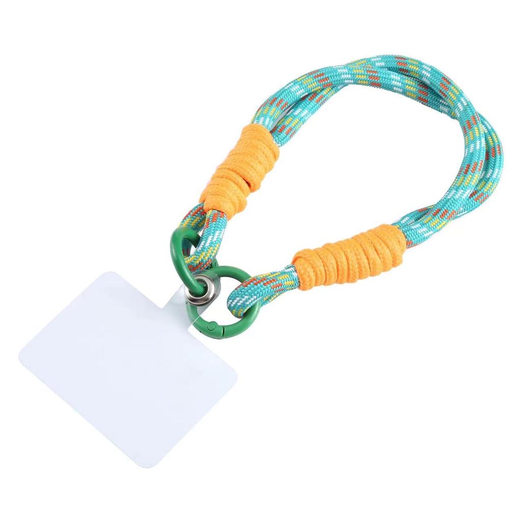 Phone Lanyard Dual-Strand Nylon 26cm Short Wrist Strap Hand Strap with Tether Tab