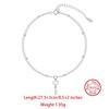 Effie Queen Fashion Cute Key Ankle For Women Solid 925 Sterling Silver Simple Link Chain Ankle Ethnic Summer Fine Jewelry SA102
