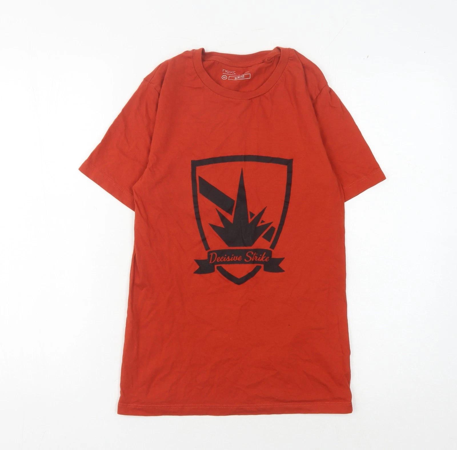 

Next Men s Red Graphic Print T-Shirt, Small, Cotton 2XL