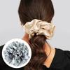 Silk Feeling Hair Tie Flower Ruched Hair Catch Hair Holder Scrunchies Hair Rope