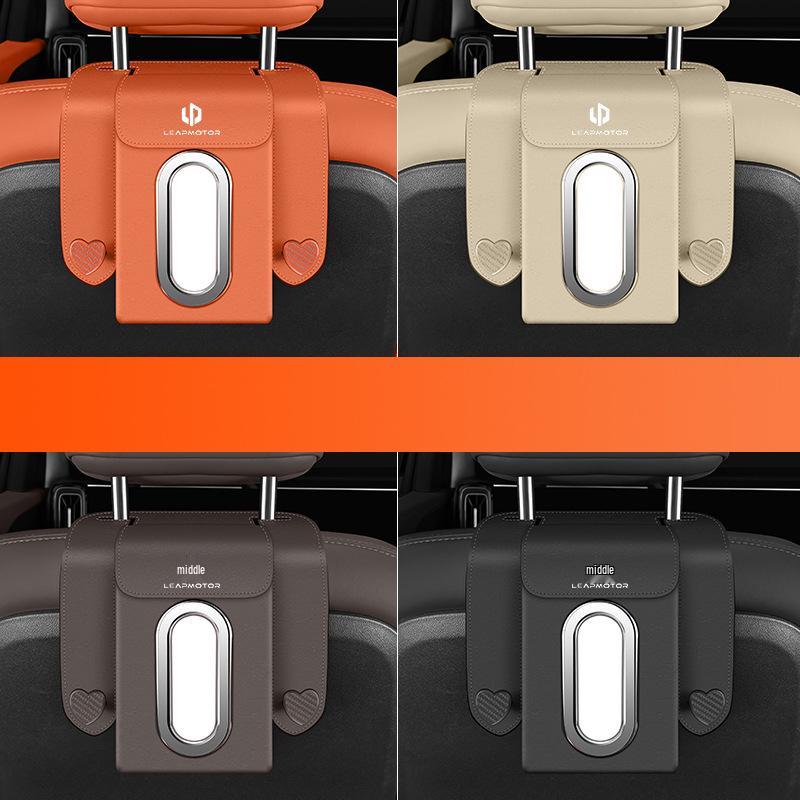 Versatile Car Tissue Box: Hang on Armrest, Seat Back, or Dashboard.