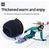 White Adult Double Layer Ski Gloves Winter Snow Gloves With Waterproof & Wear-Resistant With Inner Gloves