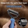 Pet Deshedding Brush Dog Hair Cats Comb Brush for Dog Grooming Shedding Supplies Short Hair Puppy Brush Large Dog Comb