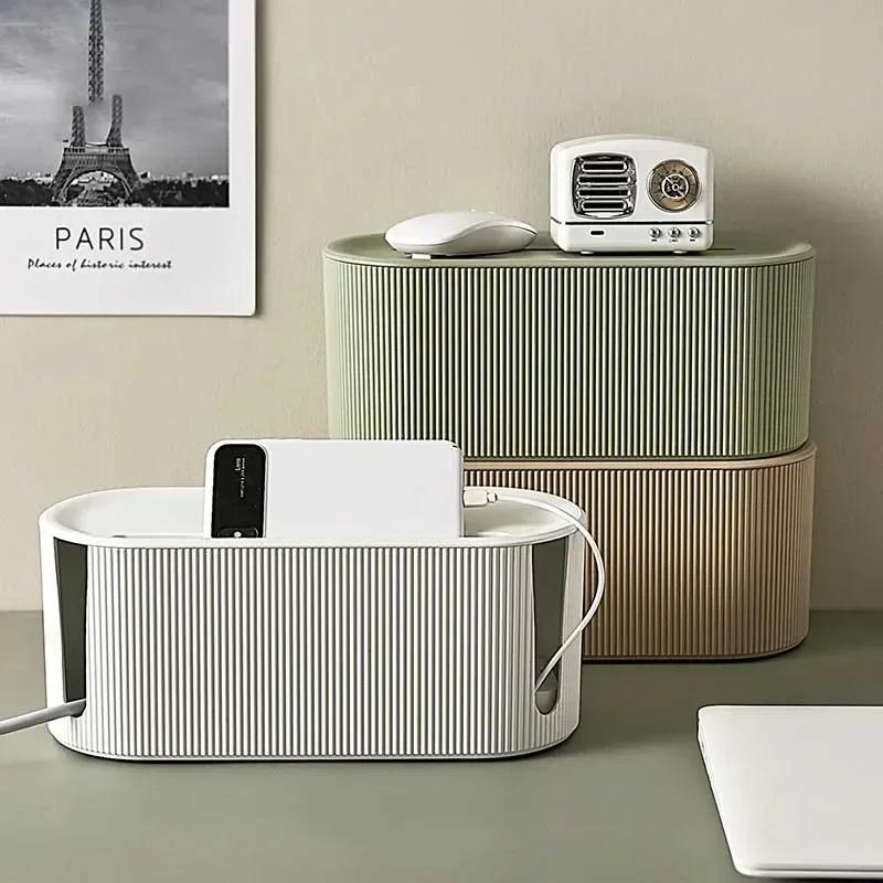 

2025 Nordic Plug Board Storage Box Cable Wire Organizer Case Socket Wireless WiFi Router Bracelet Desktop Data Line Holder Shelf розовый