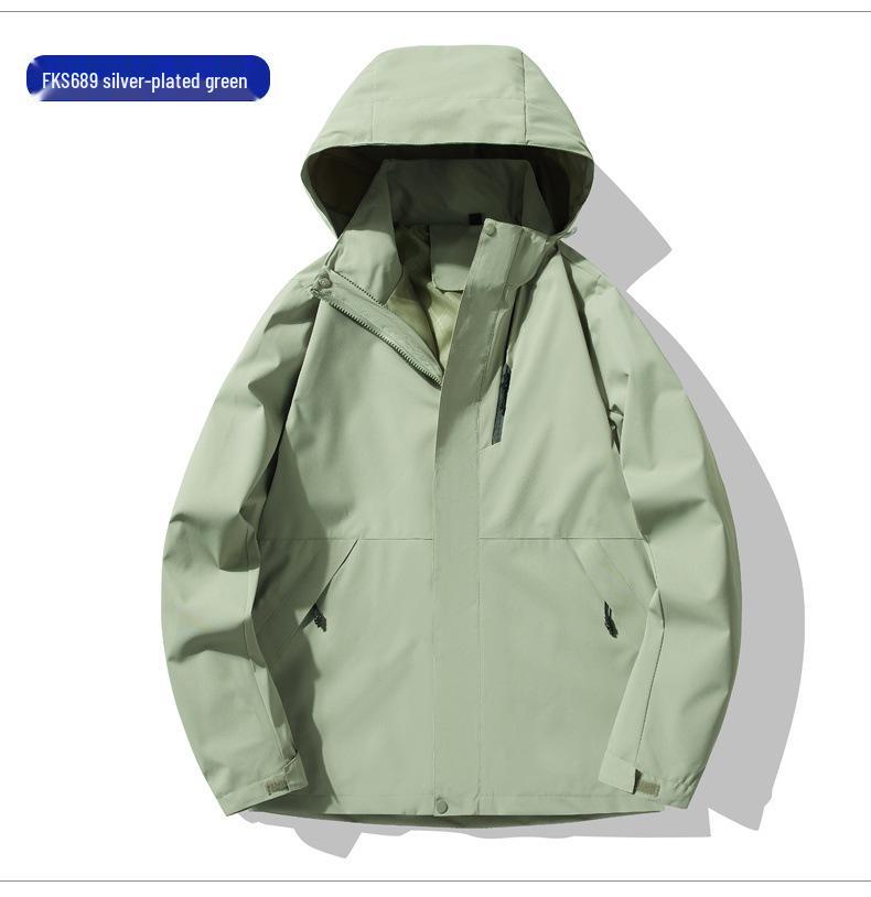 Herren- und Paarkombi 25 Jahre Frühling/Herbst Outdoor-Sport Winddicht Wasserdicht Atmungsaktiv Bergsteigerjacke