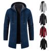 Men's 2024 Autumn/Winter Fleece-Lined Chenille Knit Cardigan & Trench Coat