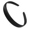 1/1.5/2cm Black Satin Headbands DIY Satin Covered Headbands White Craft Hair Headband for Girls Thin Plain Headbands