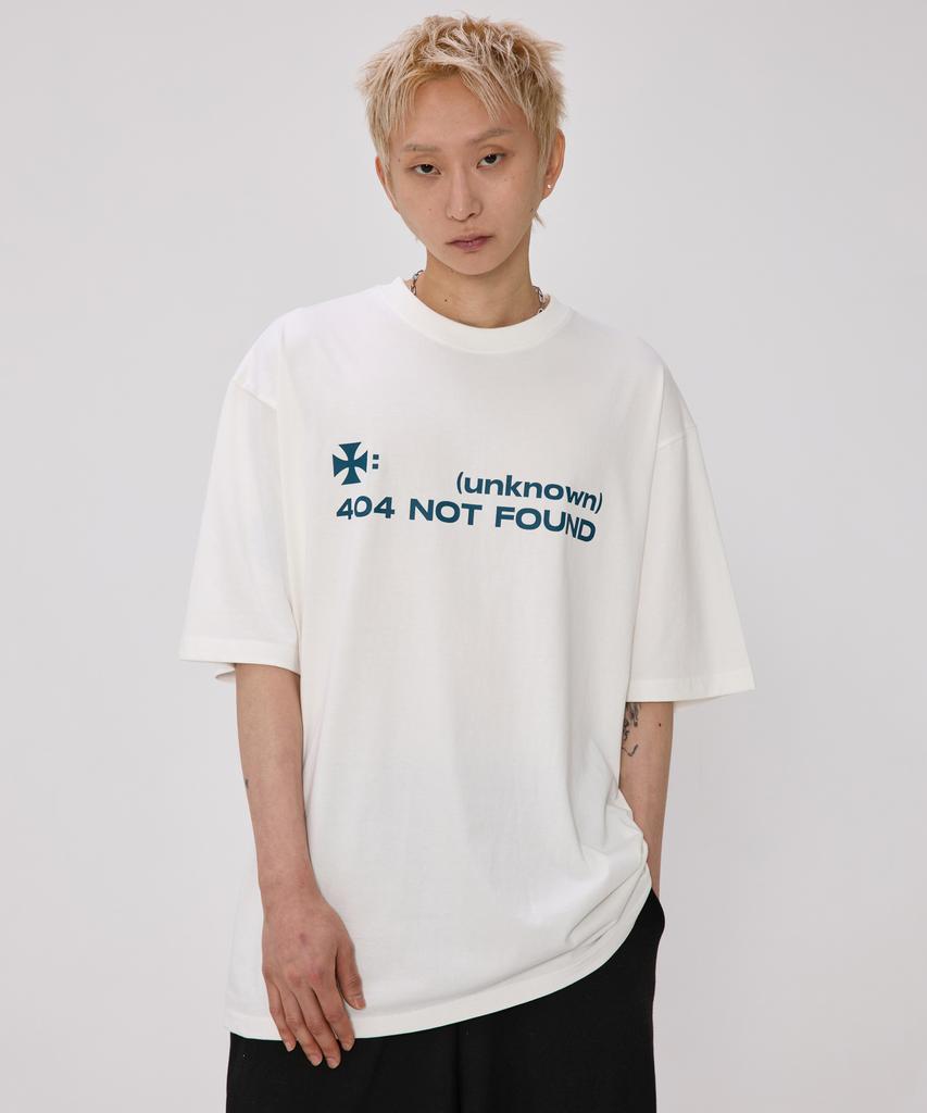 BOUNDARY 404 Error Oversized Short Sleeve T-Shirt [Ivory]