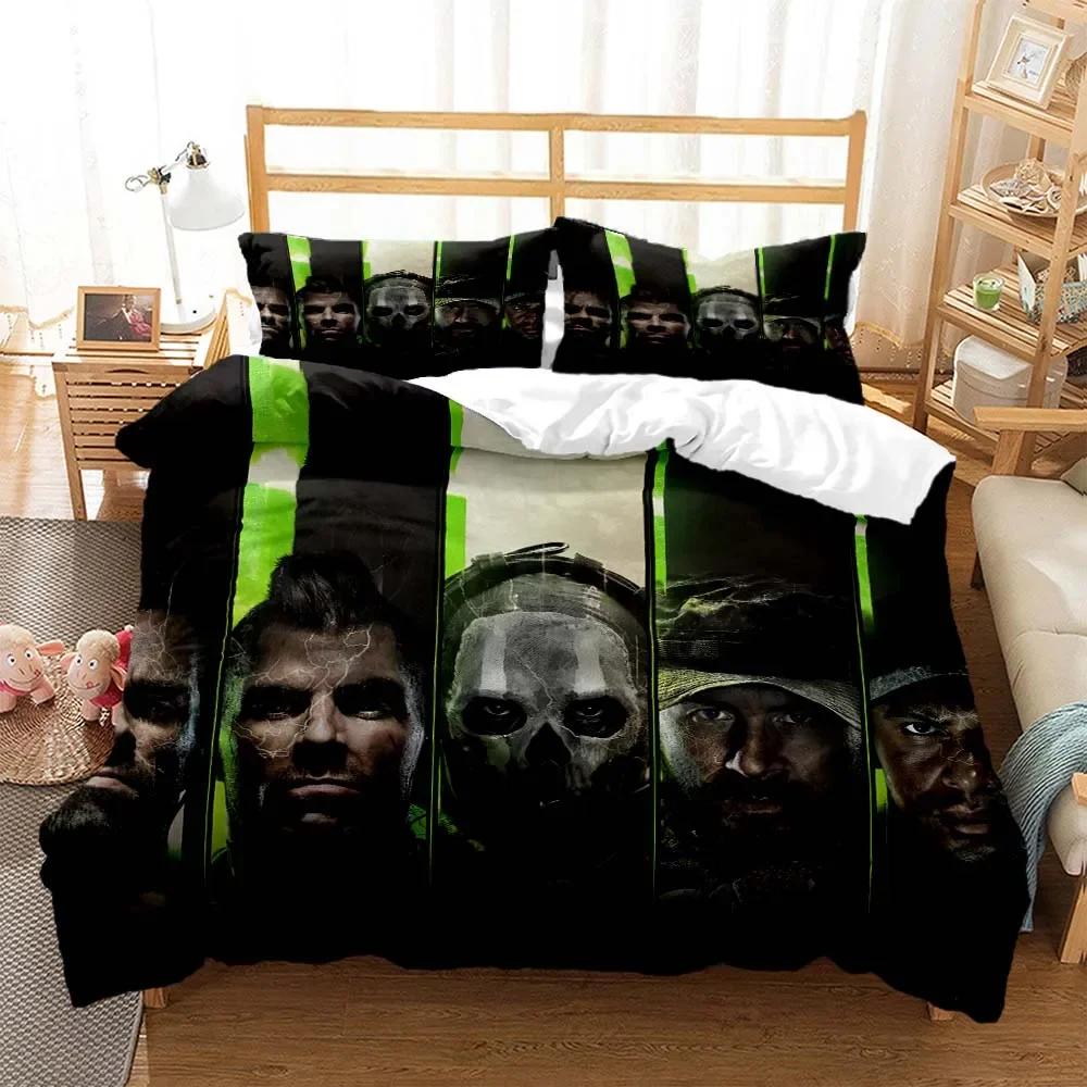 3D Game Call of Duty Gamer HD printed bedding Queen bedding set  Customized King size bedding set Soft and comfortable