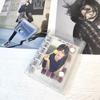 A7 Glitter Double Button Transparent PVC Soft Shell Color 6-hole Metal Clip, Hand Ledger, Photo Album, Loose Leaf Shell, Including 10 Inner Pages