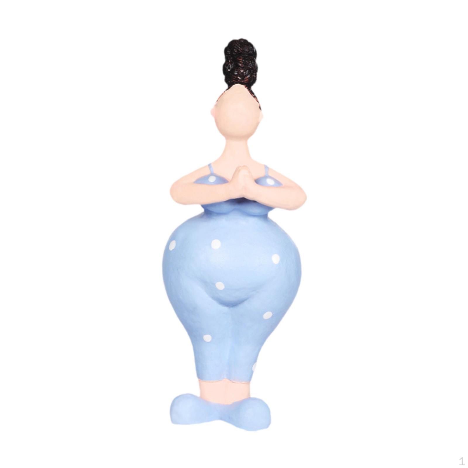 

Девушка Скульптура Фигурка Поделки Украшение Стола Современная Статуя для Обеденной Полки Шкафа синий