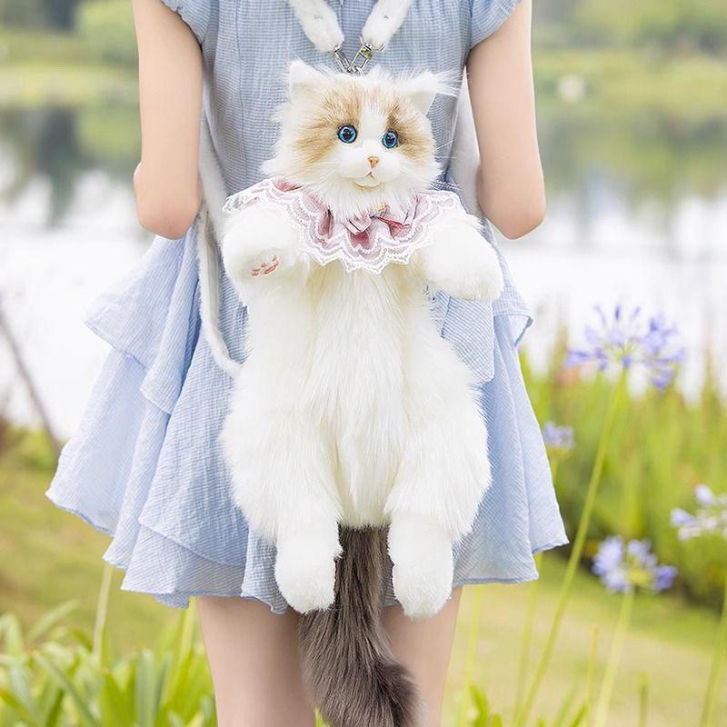 Cute Kitten Plush Backpack Doll - Birthday Gift for Girls