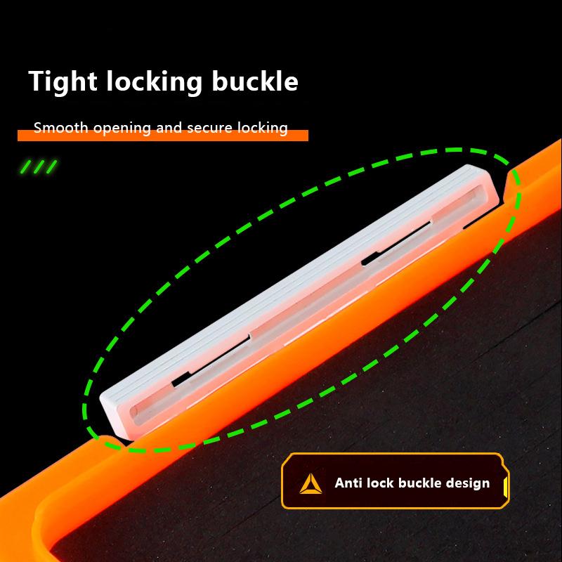 Fishing Baits Lures Storage Box Sponge Pad Tight Locking Buckle Portable Waterproof Leak-Proof Tackle Box Fishing Accessories