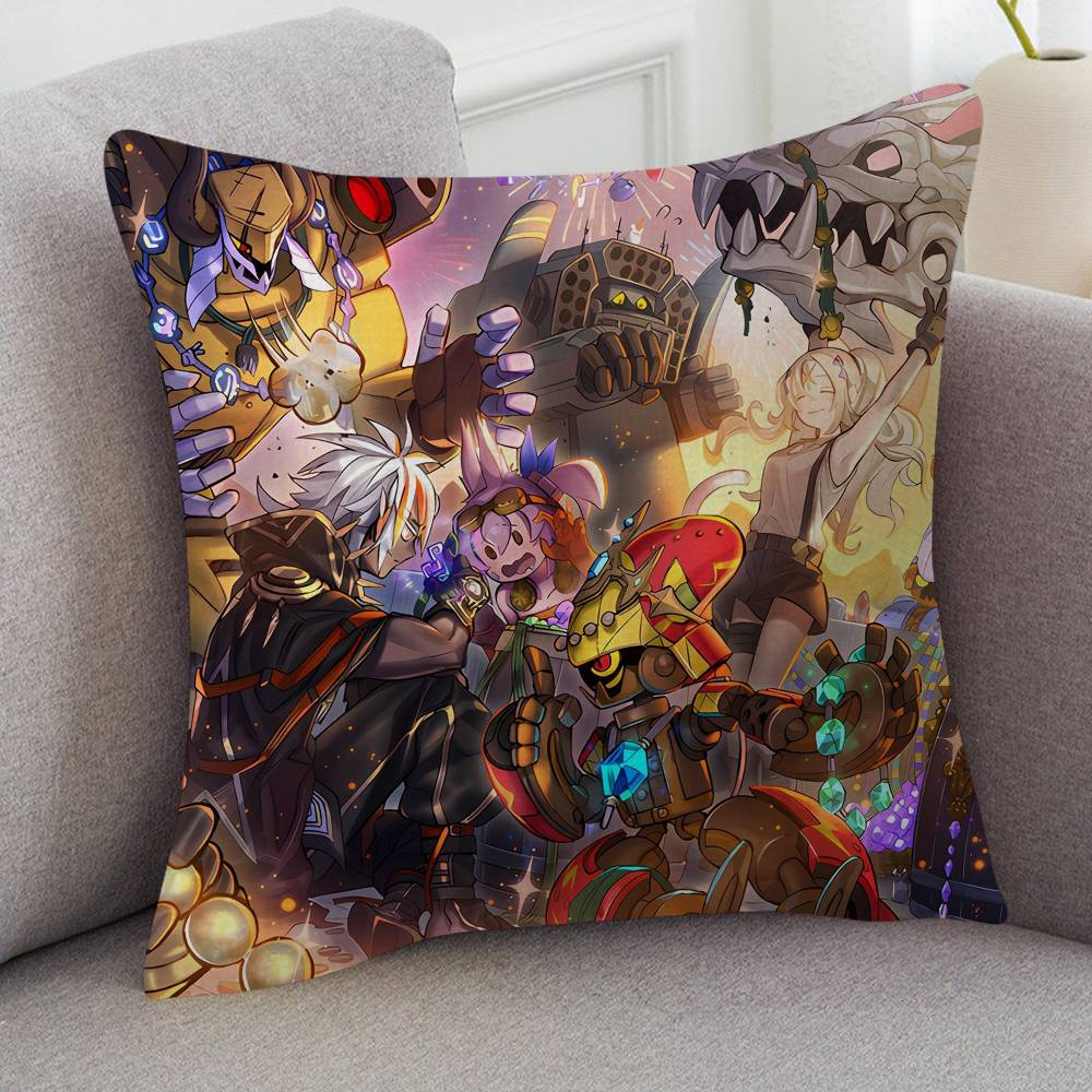 Anime YuGiOh Office Cushion Pillowcase Car Cushion CoverXCM Lumbar Pillowcase Sofa Pillowcover