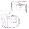 VidaXL Recliner Armchair Cloud Grey Fabric 4019928