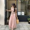 Women's Y2K Chiffon Summer Clothing Skirts Pants Puffy Dress Wide Leg Baggy Pants Trousers Korean Style Women 2023 Clothes