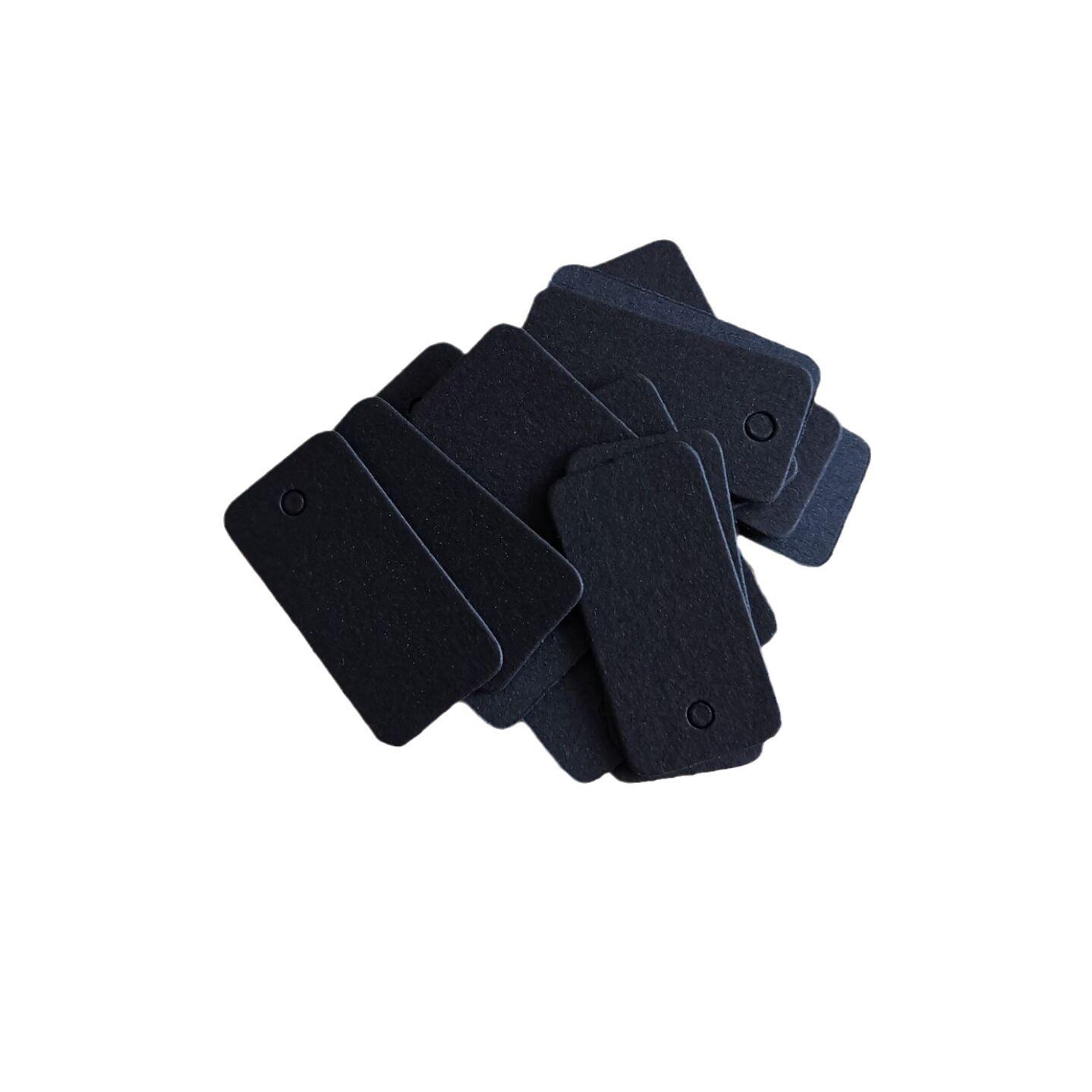 Маленькие пустые этикетки-бирки из крафт-бумаги - 1,8x3,5 дюйма Black