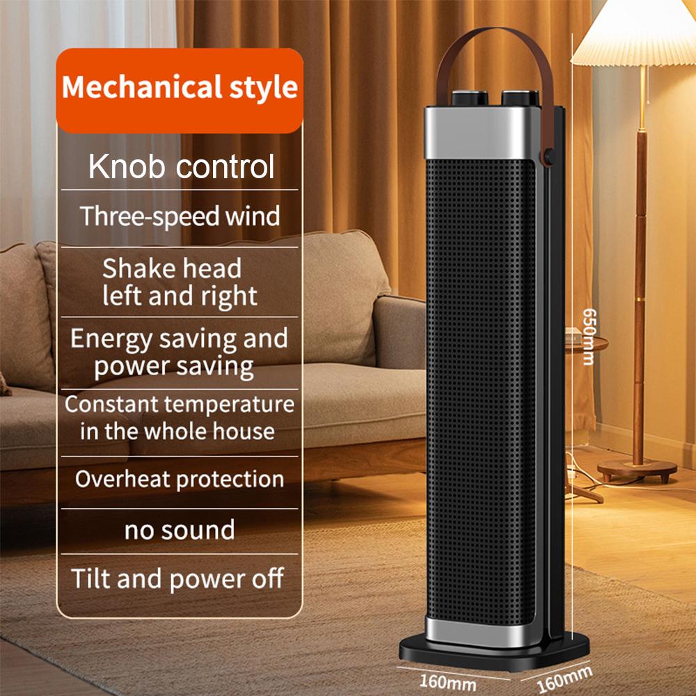 Electric Heater PTC Warm Air Fan 2000W Portable Heating Fans Household Hot Air Blower Space Heater Knob/Remote Control Knob control