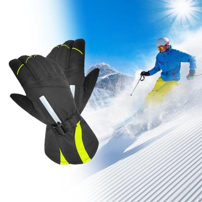 Waterproof Winter Gloves, Touch Screen Warm Ski Thermal Gloves Adjustable Non Slip Thicken for Men