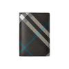 Checkered Design Double-Fold Fashionable And Versatile Pu Card Holder For Men Black