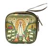 Rosary Prayer Bag Zipper Rosary Pouches Religious Jewelry Storage Box for Prayer Bead Earrings Portable Headphone Bag