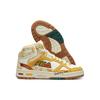 Fila Fusion Teratach Mesh Fabric Synthetic Leather Heritage Basketball Mid-Top Lifestyle Shoes Women sneakers Yellow White T12W141229FPS