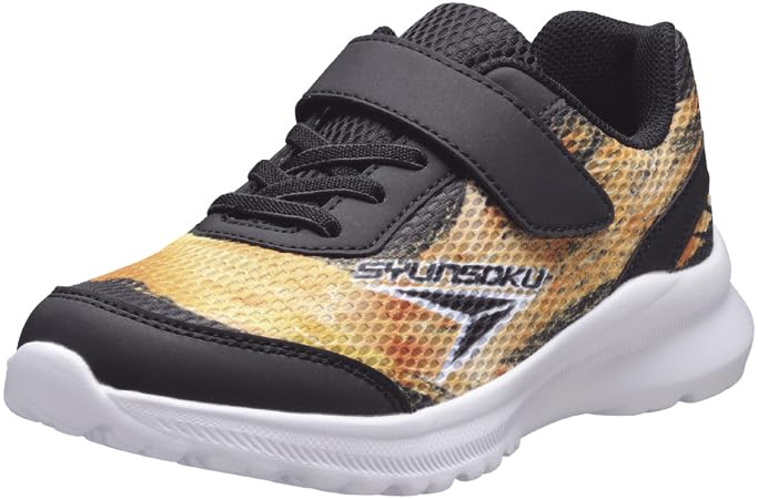 Shunsoku Sneakers for Boys and SJJ Cm Kids, Girls, Lightweight, 19-24.5cm, 2E, 1590, Gold, 20.0