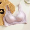 Original patented latex underwear women's big breasts show small gathering upper support anti-sagging soft support no steel ring no magnetic bra