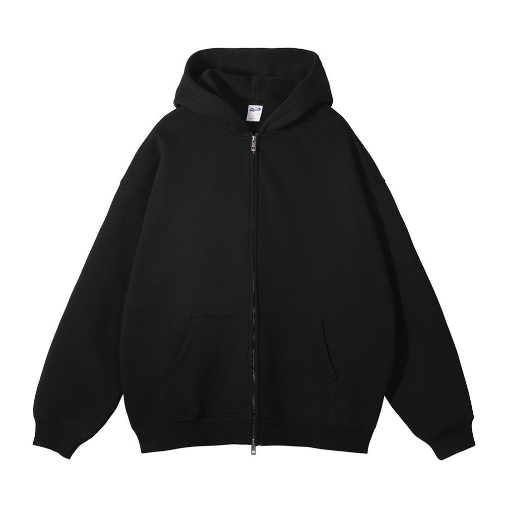 Herren Hoodie mit Fleecefutter für Herbst und Winter, Verdicktes Sweatshirt mit Reißverschluss