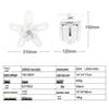 Retro 5-Blade LED Ceiling Fan with Stepless Dimming and Remote for Bedroom & Living Room