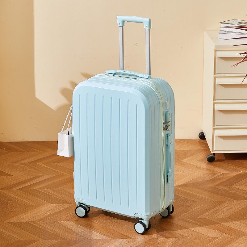 Women’s Durable Leather Trolley Suitcase: New Model, Mother-Child Carry-On with Lock