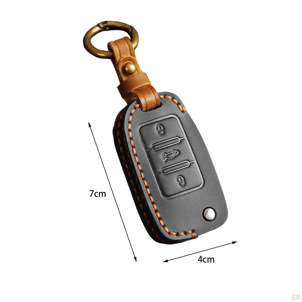 Key Fob with Keyring Full Protection Holder Modern for VW