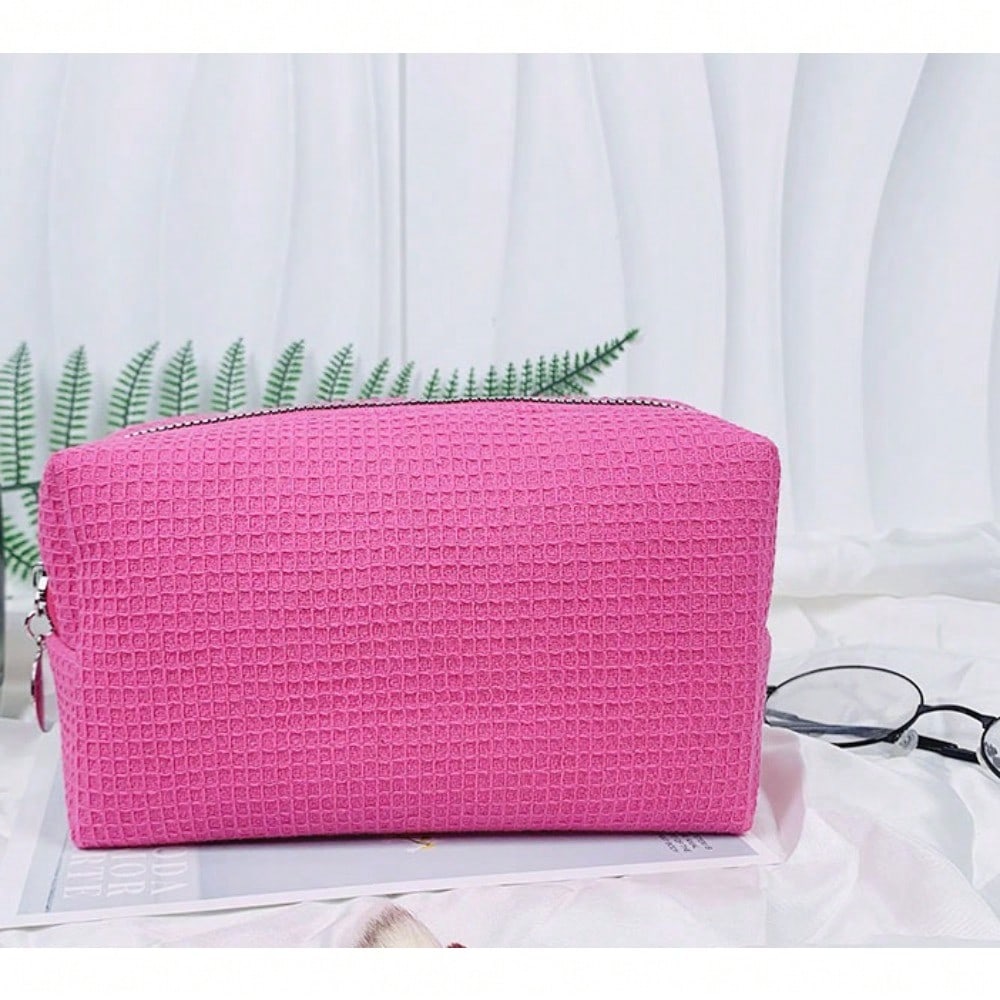 Cosmetic Bag Portable Travel Storage Bag Solid Color Small Square Bag Ladies Toilet Bag