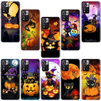 Autumn Leaves Fall Fox Pumpkin Halloween Phone Case For Xiaomi Poco X4 F4 GT X3 NFC X5 X6 X7 Pro 5G M5 M5S M3 F5 Mi F6 F3 F2 F1