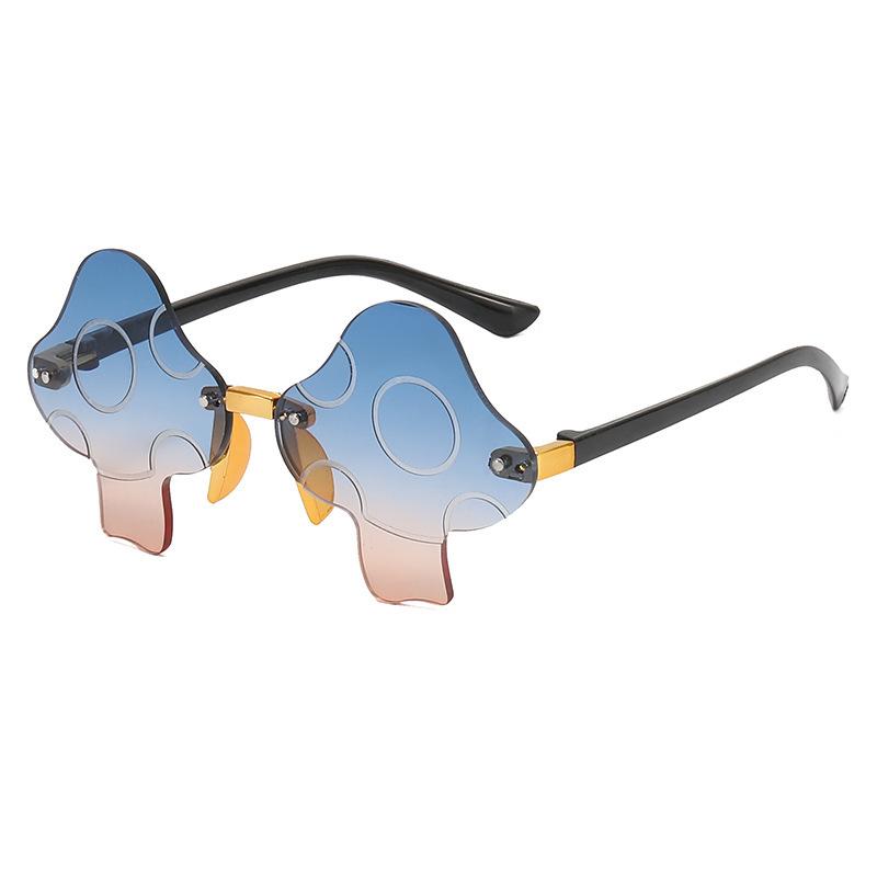 

Солнцезащитные очки без оправы Mushroom Wind Персонализированные танцевальные очки Вогнутые солнцезащитные очки